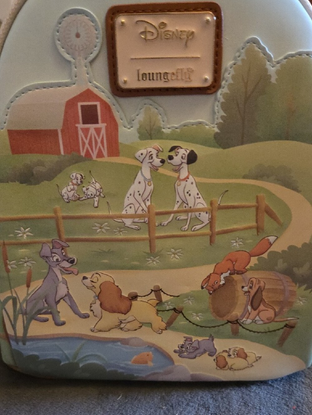Disney Loungefly Disney Dogs Farmhouse Exclusive Mini Backpack - Picture 3 of 6